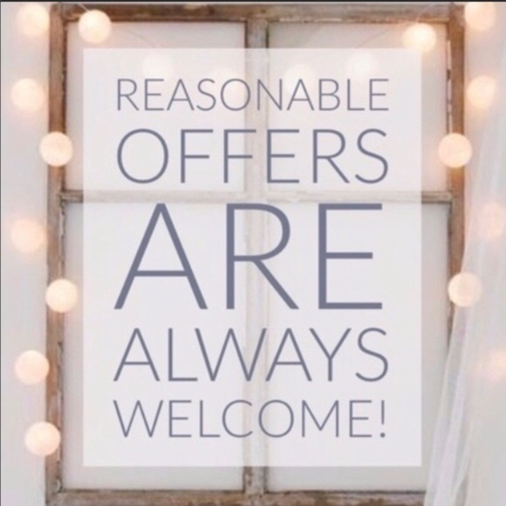 Offers are welcome on any item